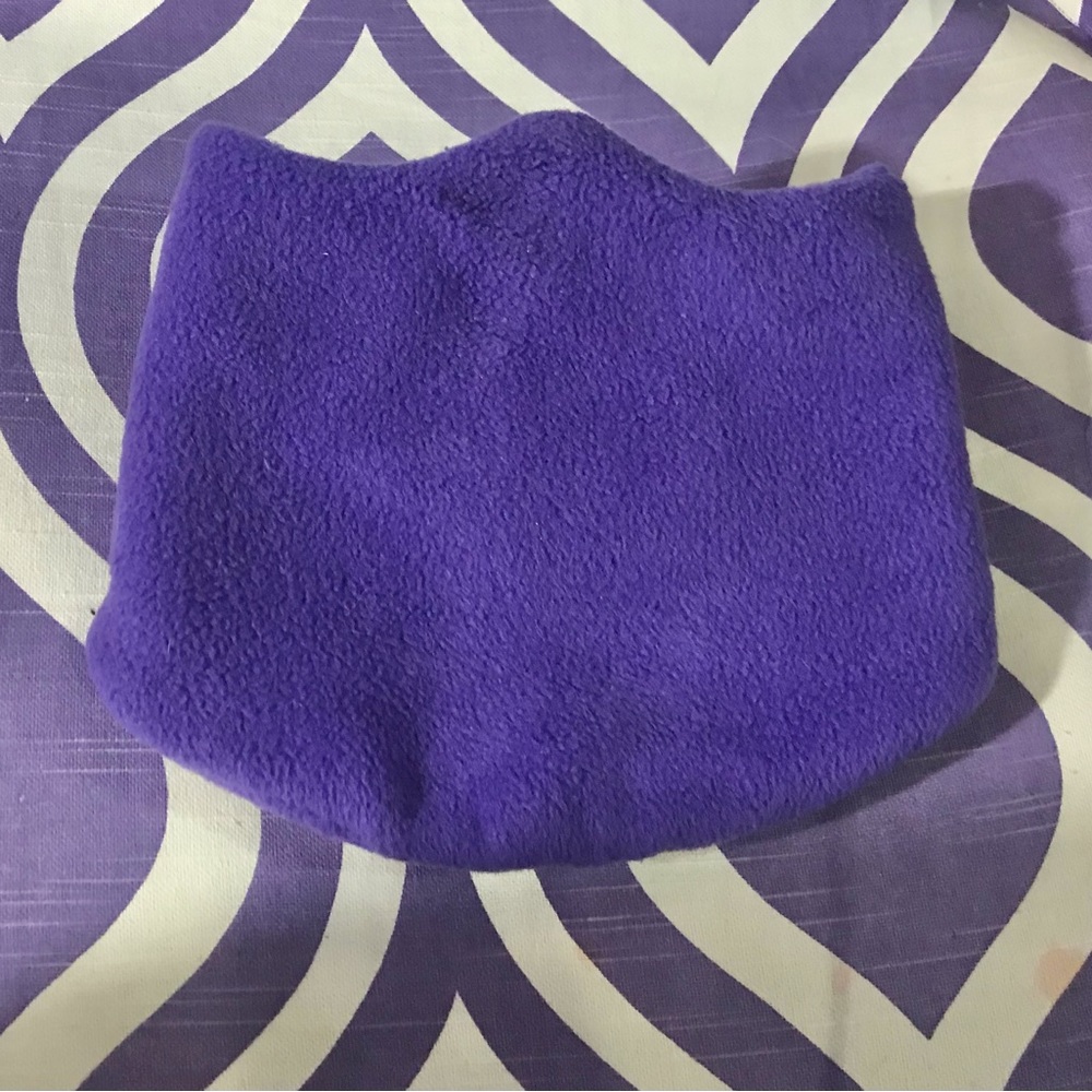 Purple Fleece Kids One Size Scarf Gaitor